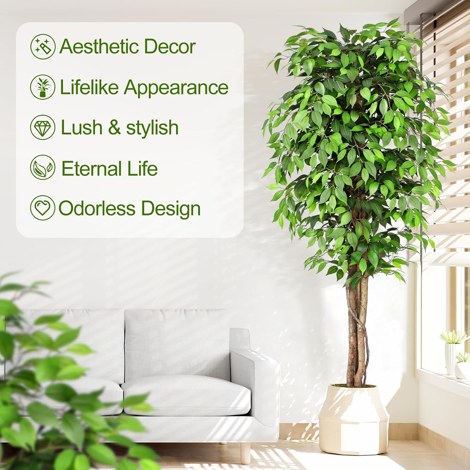 Árvore Ficus Artificial Realis - Monstera Adansonii avaliação e preço