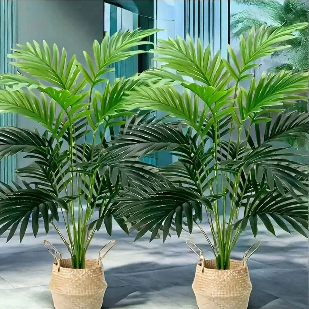 36 folhas areca palma simulaçã - Monstera Adansonii avaliação e preço