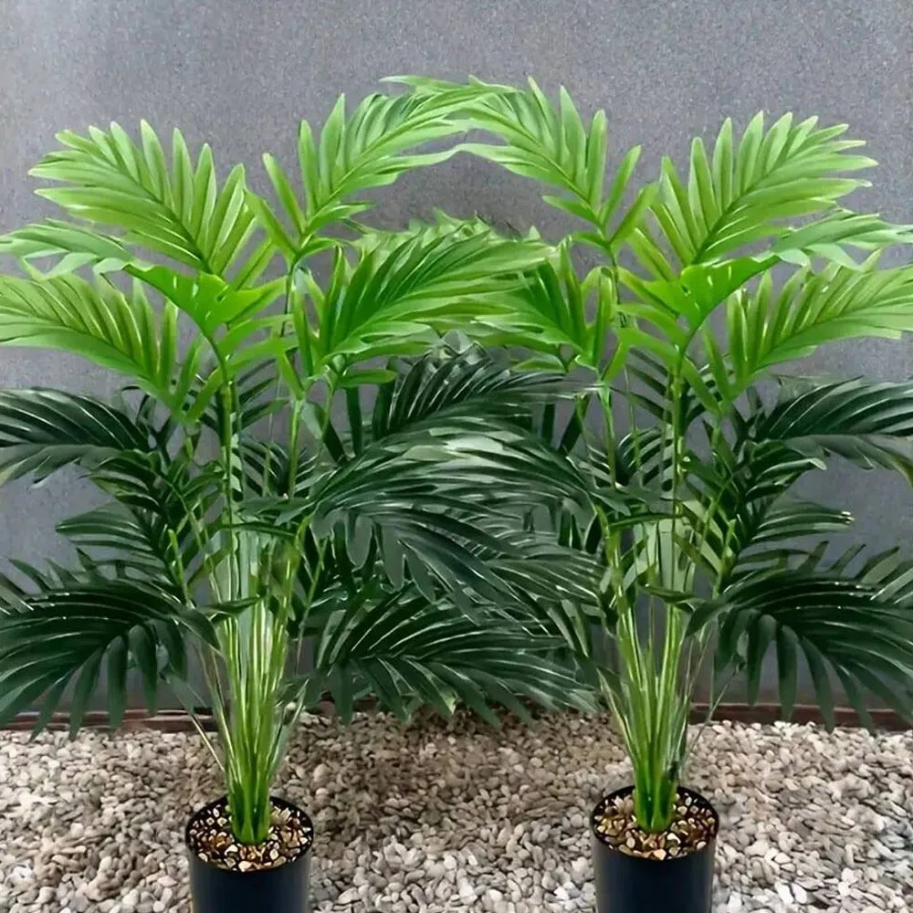 36 folhas areca palma simulaçã - Monstera Adansonii avaliação e preço